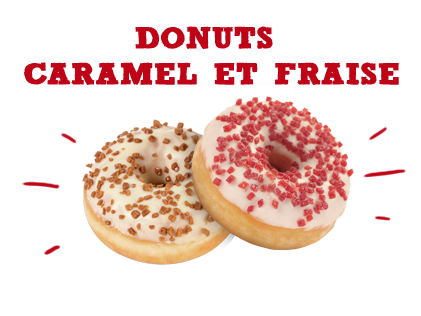 Donuts Caramel et Fraise