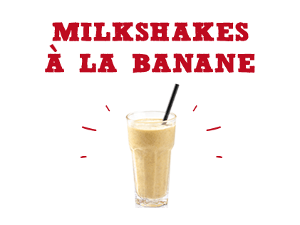 Milkshakes à la banane