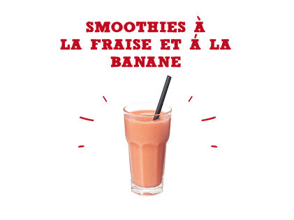 Smoothies à la fraise & à la banane