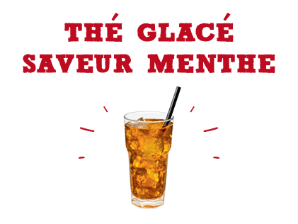 Thé glacé saveur menthe